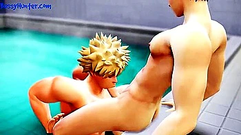 Heros Bath Time - Midoriya X Bakugo - My Hero Academia 3d Animation Parody Llama videos