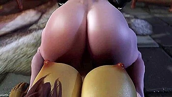 Two Futanari Elfs Fuck Juicy Redhead Warrior Babe 2 videos