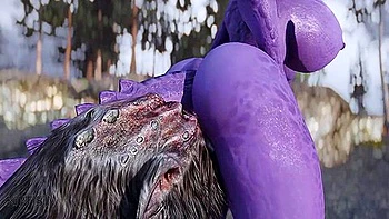 Purple Juicy Dragon Girl Suck And Fuck Big Troll Cock 1 videos