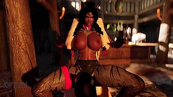 Two Step sisters Juicy Dark Catgirl Maid Fucked By Huge Dragonborn Cock 1 videos