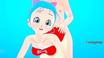 Dragon Ball - Young Bulma Having Sex On The Beach videos