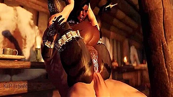 Dark Girl Cat Maid Fucked By Mighty Dragonborn 2.5 videos