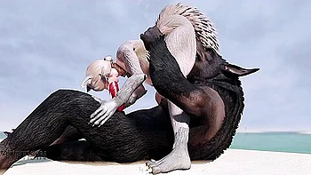 Wolf Girl Fucked By Werewolf On The Beach 1 videos