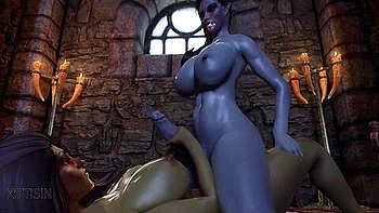 Two Futanari Elfs Fuck Each Other With Their Big Cocks 2.5 videos