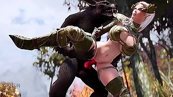 Werewolf Fuck Elf Whore Warrior In Forest 1 videos