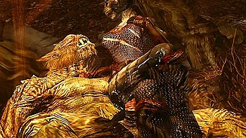 Khajiiti teen 18+ Cant Control Herself Around The Trolls Massive Throbbing Fuckpole videos