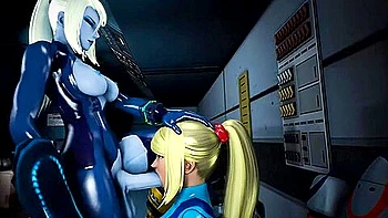 Evil Samus Throatfucks Samus videos