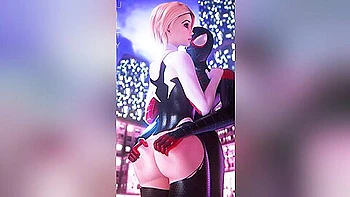 Into The Spiderverse - Hot Spider Gwen - 2 videos