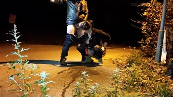 Horny MILF Gives Passionate Rimjob Outdoors - SlutHappiness Anal Fun videos