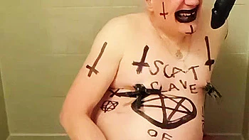 Satan slave takes an enema on Satan's orders videos