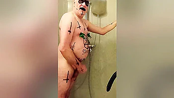 Satan slave takes a perverted piss enema session part 3 videos