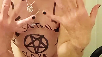 Enema Satan slave Gerard takes a enema videos