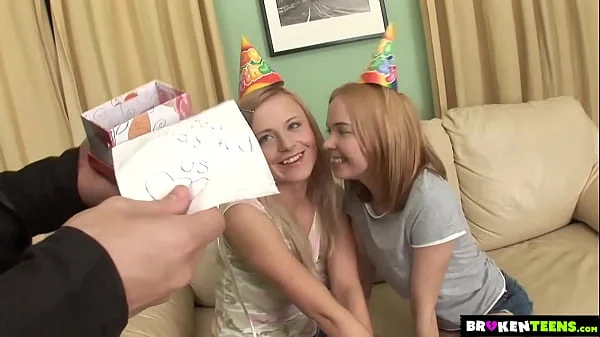 Happy Birthday! As A Present You May Fuck Two Petite Blonde Teen videos