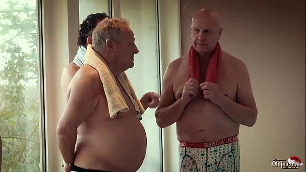 Old vs young gangbang - teen gets fucked my many grandpas videos