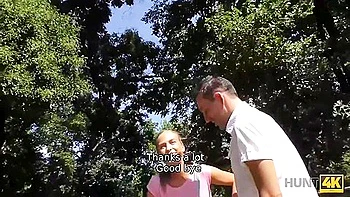 Hunter Meets Couple In The Park And Buys Girls Hot Body videos