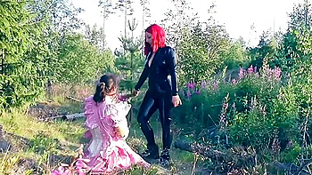 Femdom Joi For Newbiw Sissy Slut! Spanking In The Forest Wearing Latex! videos