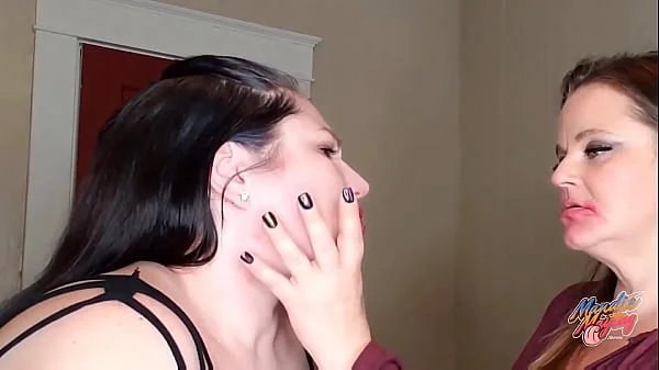 Long Tongue Sucking French Kissing With Lilli videos