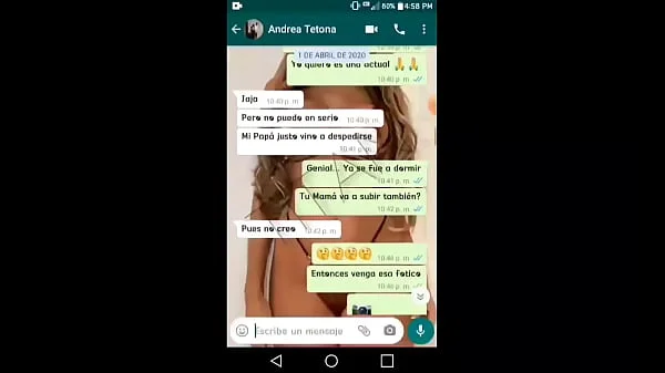 The busty girl at work gets hot talking on WhatsApp and ends up masturbating on a video call videos