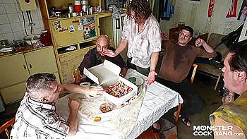 MONSTER COCK GANG: Cake Delivery Slut Fucks Up (E07) videos