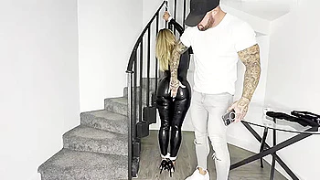 Rubber latex Cat Burglar gets super tight wrap gag and hogtied punishment videos