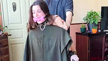 Lovers X - Sex Slave Handcuffed To A Chair Cums With A New Toy videos