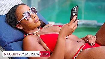 Ebony Hottie Lily Starfire Bangs The Delivery Guy videos