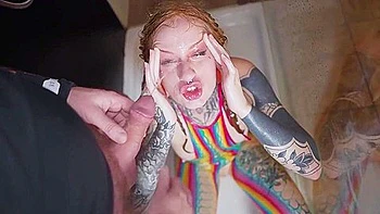 Ggg John Thompson Crazy Tattooed Girl Drinks Piss And Swallows Sperm videos