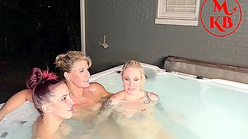 Hot Tub Denial: The Ultimate Foursome Fuckfest Tease And Denial videos