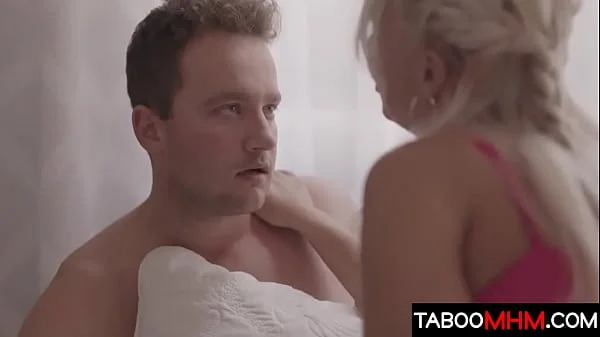 To seduce her stepson, the stepmom joins the dating app videos