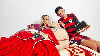 Stepson Fucking Stepmom, Her Husband Looking Horny Upon Seeing videos