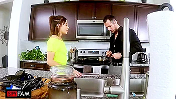 Stepdad Empties Balls Inside Stepdaughter While Her Stepmom Is Gone videos