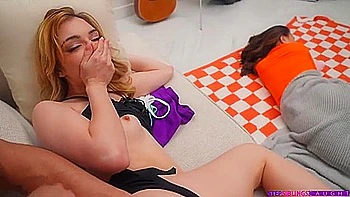 New Stepsisters Scary Halloween Sleepover (11-10-2025) Hardcore Roleplay Threesome Family Iluvy videos