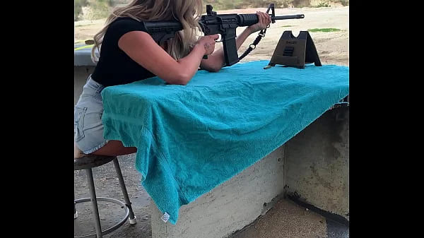 Big Tits Blonde Army Babe KAYLEY GUNNER is Locked and Loaded videos