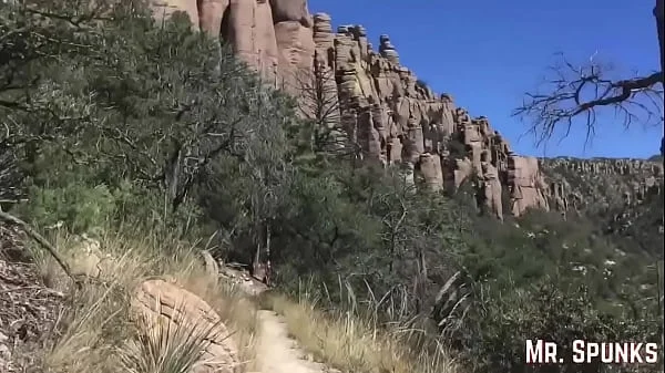SHE DRINKS CUM INSTEAD OF WATER While Hiking in the Forest videos