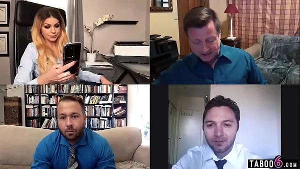 Huge tits employee Brooklyn Chase did not know it was a video chat videos