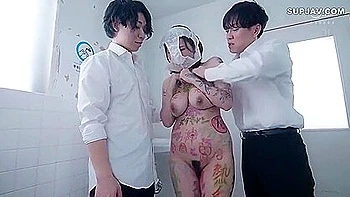 Yuna Has All Her Body Written By Markets By Her Students 18+ videos