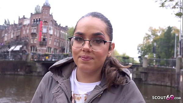 GERMAN SCOUT - TINY NATURAL NERD GIRL PICKUP AND ROUGH FUCK AT STREET CASTING videos