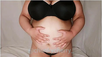Burps And Belly Play With A Very Gassy Chunky Cherry Bbw videos