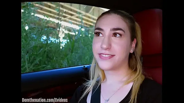 19 Year-old submissive drinks piss in woods, then crawls to the farm for her domination session videos