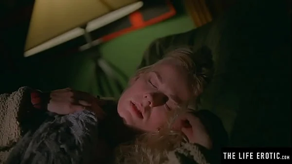 Stunning blonde drenched in sweat as she masturbates to an orgasm videos