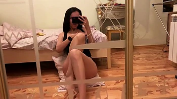 Girl With Big Tits Fucks Pussy With Huge Black Dick In Front Of The Mirror videos