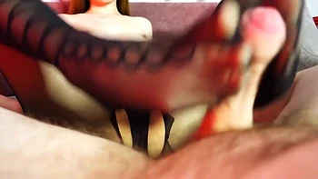 Babe In Nylon Suit Gives You A Footjob With Sunako Kirishiki videos