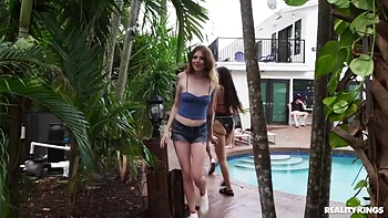 Hostel Threesome With Duncan Saint, Lucy Foxx And Rhae Woods videos