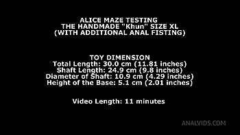 Alice Maze Testing The Handmade Khun Size XL (With Additional videos