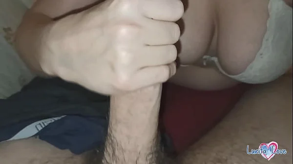 Big Tits Sloppy Blowjob makes him cum so hard - PoV videos