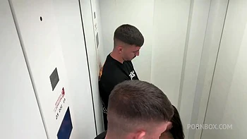 My Girlfriend And I Get Caught Having Sex In The Elevator - Rossa Vax videos