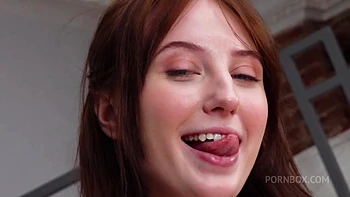 Emma Korti gets fountain pee in the throat & her first double videos