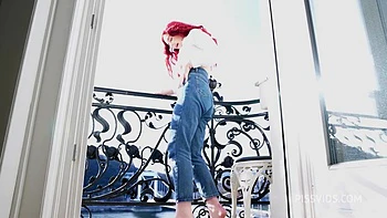 Wetting Jeans And Smoking On Balcony videos