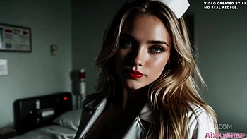 Hot Nurse Came To Take My Tests, But Took My Cock In Her Mouth, Fucked All Her Holes And Cum In Her Pussy [Ai Generated] videos