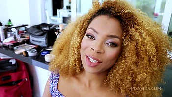 Behind the Scene from Young exotic Brazilian Rebeca Villar plays videos